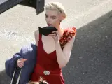 Anya Taylor-Joy, en el rodaje de la película Canterbury Glass, en Los Ángeles.