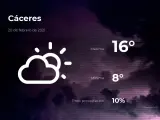 El tiempo en Cáceres: previsión para hoy sábado 20 de febrero de 2021