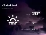 El tiempo en Ciudad Real: previsión para hoy sábado 20 de febrero de 2021