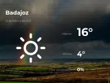 El tiempo en Badajoz: previsión para hoy lunes 22 de febrero de 2021