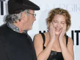 Steven Spielberg y Drew Barrymore, en un acto promocional en 2009.