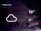 El tiempo en Albacete: previsión para hoy miércoles 24 de febrero de 2021