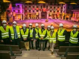 Toledo, 25 de febrero de 2021.- El presidente de Castilla-La Mancha, Emiliano García-Page, visita las obras de ampliación del parque ‘Puy du Fou España’, ubicado en la finca ‘Zurraquín’ de Toledo.’. (Fotos: