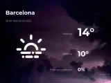 El tiempo en Barcelona: previsión para hoy viernes 26 de febrero de 2021