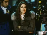Sofia Coppola en el set de rodaje