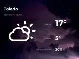 El tiempo en Toledo: previsión para hoy domingo 28 de febrero de 2021