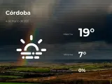 El tiempo en Córdoba: previsión para hoy jueves 4 de marzo de 2021