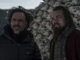 Alejandro González Iñárritu y Leonardo DiCaprio rodando 'El renacido'