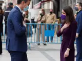 Pedro S&aacute;nchez e Irene Montero en el acto institucional por el D&iacute;a Internacional de la Mujer.