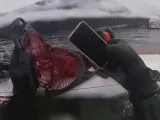 La pareja de buceadores aficionados suele buscar basura en el fondo del lago Harrison (Canadá) para limpiar las aguas