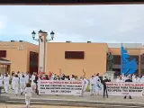 Archivo - Protesta en el hospital del Aljarafe