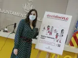 La concejala de Particiación Ciudadana, Elisa Valía, presenta los proyectos de Decidim VLC