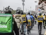 Food delivery plataformas reparto Uber Eats, Glovo