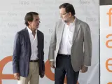José María Aznar y Mariano Rajoy en la cita anual con el Campus FAES.