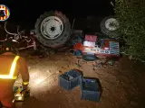 Accident amb un tractor