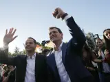 Ignacio Aguado y Albert Rivera, en la campaña electoral de Ciudadanos para las elecciones autonómicas de Madrid en 2019.