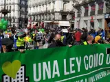 Manifestación por la Ley de Vivienda en Madrid.