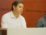 Archivo - El portavoz del Grupo Municipal Socialista en Ames, José Miñones