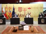 Los reyes presiden la reunión de los patronatos de la Fundación Goya en Aragón y Consorcio Cultural Goya Fuendetodos.