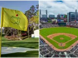 Imagen del Masters de Augusta y el estadio de los Atlanta Braves de la MLB.