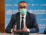 Archivo - El director general de la Organización Mundial de la Salud (OMS), Tedros Adhanom Ghebreyesus, durante la reunión del Comité de Emergencias de la OMS. En Ginebra (Suiza), a 14 de enero de 2021.