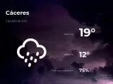 El tiempo en Cáceres: previsión para hoy viernes 2 de abril de 2021