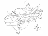 En los dibujos del diseño, el prototipo parece ser un avión pequeño y corto encima de una motocicleta.