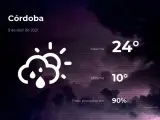 El tiempo en Córdoba: previsión para hoy viernes 9 de abril de 2021