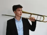 El trombonista buñolense Antonio Galán