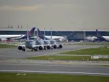 avión BOEING pista de aterrizaje