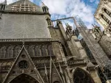 Notre Dame durante las obras.