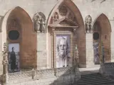 Archivo - Puertas de la Catedral de Burgos.