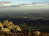 El valle del Tajo visto desde la Sierra de San Vicente (Toledo).