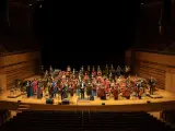 La Joven Orquesta Sinfónica de Valladolid en concierto.