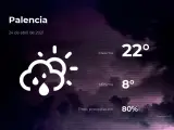 El tiempo en Palencia: previsión para hoy sábado 24 de abril de 2021