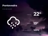 El tiempo en Pontevedra: previsión para hoy sábado 24 de abril de 2021