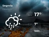 El tiempo en Segovia: previsión para hoy martes 27 de abril de 2021
