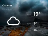 El tiempo en Cáceres: previsión para hoy jueves 29 de abril de 2021