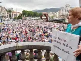 Protesta de las asociaciones de pensionistas de Vizcaya