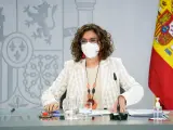 La ministra portavoz y de Hacienda, María Jesús Montero