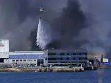 Incendio en la nave de Jealsa en Boiro