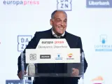 El presidente de LaLiga, Javier Tebas, interviene en un Desayuno Deportivo de Europa Press
