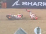 Caída de Marc Márquez en el GP de Francia
