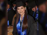 La mexicana Andrea Meza, en el día de su graduación como ingeniera.