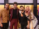 Rafa Méndez, Miguel Ángel Muñoz, Blas Cantó y Lola Índigo, en 'The Dancer'.