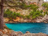 El acceso a esta playa mallorquina es espectacular. Son 12 kil&oacute;metros de curvas, en una de las carreteras m&aacute;s impresionantes de Europa, que te dejar&aacute;n sin aliento y que tienen como premio la llegada a este pueblo. Se atraviesan t&uacute;neles forjados en la roca hasta llegar al Torrent de Pareis, un desfiladero que desemboca en el Mediterr&aacute;neo.