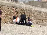 Actuación de los agentes en Ceuta.