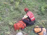 Rescatado en helicóptero un senderista de 51 años que se desmayó mientras realizaba el Camino Lebaniego en Peñarrubia