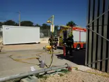Endesa realiza un simulacro de incendio en la central de Formentera para supervisar su Plan de Emergencia Interna
