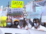 Cientos de aspirantes a MIR vuelven a manifestarse contra la adjudicación de plazas